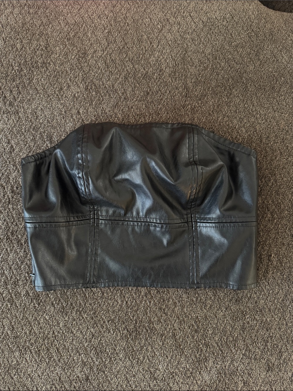 Leather bustier